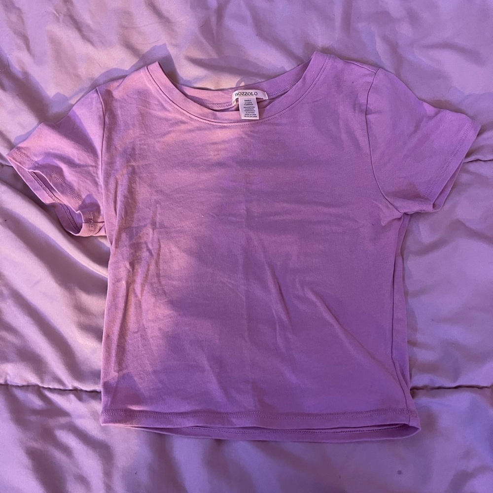 Womens pink crop top
